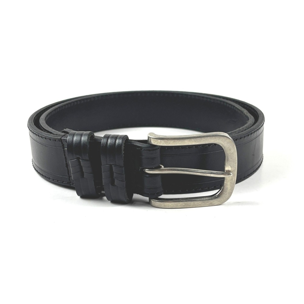 RedHead Leather Belt Mens 38 Black‎ Silver Buckle Workwear 5559